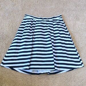Black & White Striped Skirt